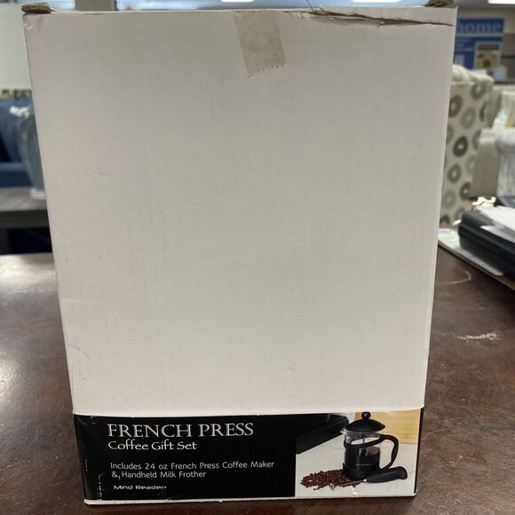 Mind Reader French Press Coffee Maker Gift Set 24 oz & Handheld Milk Frother - Picture 7 of 9